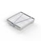 Anysizebasket Light Duty Basket: 6Lx6Wx1H, 304 SS, Hinged Lid with Thumb Clasp, No Handles, Mesh: 2 x .063 FLB-060060010-L02S - alternate 2